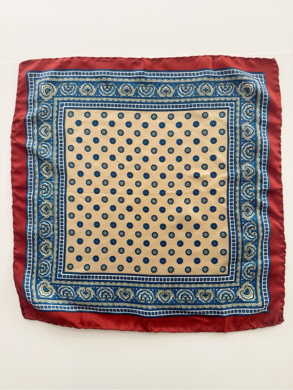 Vintage Handcraft Incorporated Silk Scarf Made in Italy